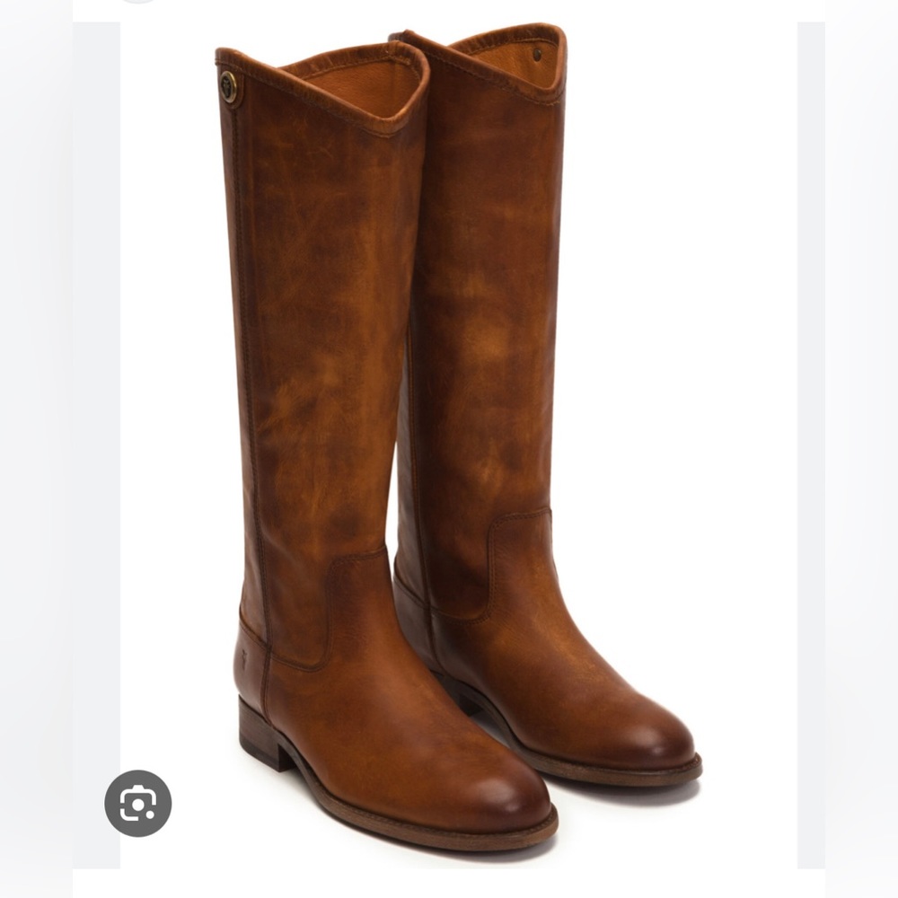 GUC Frye Melissa Button Tall Cognac boots size 7b